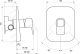 Смеситель для душа Ravak TD 066.00 X070071 для R-box хром