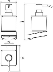 Дозатор Ravak 10° чёрный X07P559