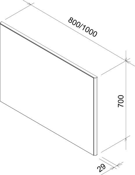 Ravak Зеркало Ring 1000 белое