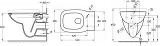 Унитаз подвесной Roca Debba 34699L00Y безободковый белый