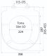Комплект Berges 4в1 047237: инсталляция NOVUM525 кнопка D7 белая/хром унитаз EGO Rimless сиденье Toma Slim SO