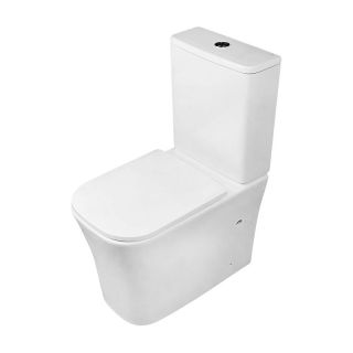 Унитаз напольный Azario Rielo AZ-2179A-UQ1 безободковый торнадо белый