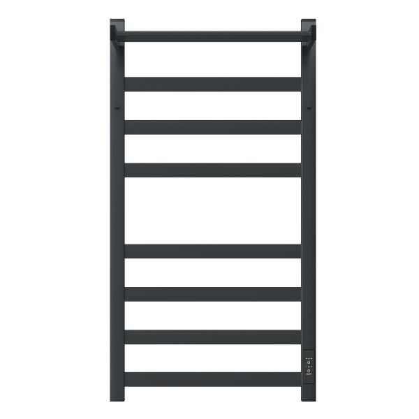 Полотенцесушитель электрический APEXTERMO Terra TR11184GF 800x400 с крючками и полкой графит металлик