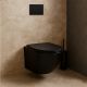 Унитаз подвесной Azario Grado AZ-0046-UQ3-MB безободковый торнадо чёрный матовый