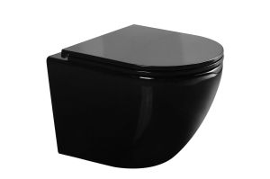 Унитаз подвесной Gid Tr2122BL 62237Y черная глянцевая 51x36x36