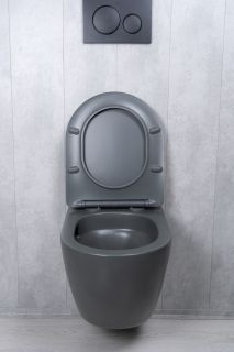 Унитаз подвесной Tornado Gid Tr2122TF-Dgm 62260Y серый матовый 49x36x36 Унитаз подвесной Tornado Gid Tr2122TF-Dgm 62260Y серый матовый 49x36x36