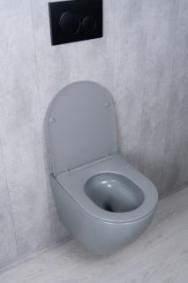 Унитаз подвесной Tornado Gid Tr2122TF-Lgm 62259Y серый матовый 49x36x36 Унитаз подвесной Tornado Gid Tr2122TF-Lgm 62259Y серый матовый 49x36x36