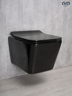 Унитаз подвесной Gid Tr2144BL 62224Y черная глянцевая 52x36x33.5 Унитаз подвесной Gid Tr2144BL 62224Y черная глянцевая 52x36x33.5