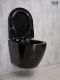 Унитаз подвесной Gid Tr2198-18 62204Y черная глянцевая 49x36x35.5