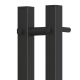 Полотенцесушитель электрический APEXTERMO Сириус SR10121BM 120x8 см с крючками чёрный матовый