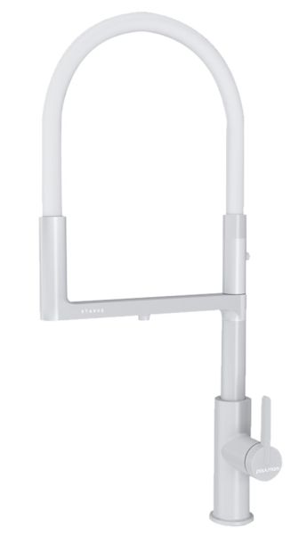 Смеситель для кухни Paulmark Tornado To213402-431 белый матовый