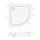 Поддон Cezares TRAY-A-R-90-550-15-W0