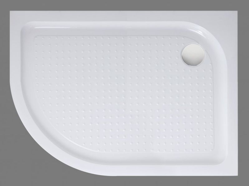 Душевой акриловый поддон 100x80см, левосторонний, белый BelBagno TRAY-BB-RH-100/80-550-15-W-L
