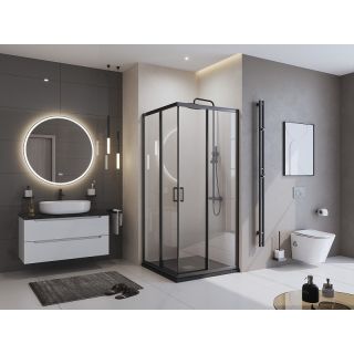 Душевой поддон BelBagno из литьевого мрамора 90x90 см TRAY-MR-UNO-A-90-35-NERO черный