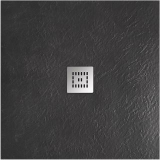 Душевой поддон BelBagno из литьевого мрамора 90x90 см TRAY-MR-UNO-A-90-35-NERO черный