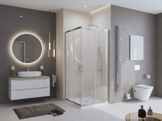 Душевой поддон BelBagno UNO TRAY-MR-UNO-A-90-35-W-BO из искусственного мрамора в комплекте с сифоном