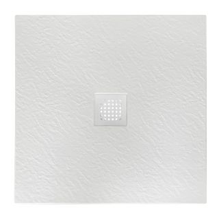 Душевой поддон BelBagno UNO TRAY-MR-UNO-A-90-35-W-BO из искусственного мрамора в комплекте с сифоном