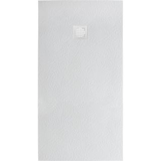 Душевой поддон BelBagno TRAY-MR-UNO-AH-170/80-35-W-BO  в комплекте с сифоном с белой матовой декоративной накладкой белый