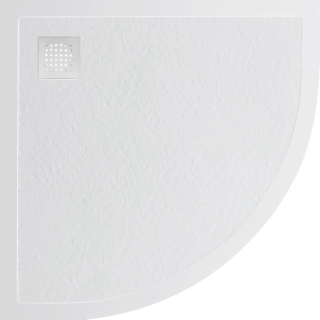 Душевой поддон BelBagno TRAY-MR-UNO-R-80-550-35-W-BO  в комплекте с сифоном с белой матовой декоративной накладкой белый