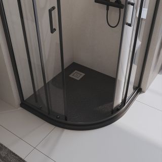 Душевой поддон BelBagno из литьевого мрамора 90x90 см TRAY-MR-UNO-R-90-550-35-NERO черный