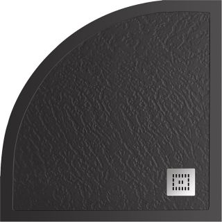 Душевой поддон BelBagno из литьевого мрамора 90x90 см TRAY-MR-UNO-R-90-550-35-NERO черный