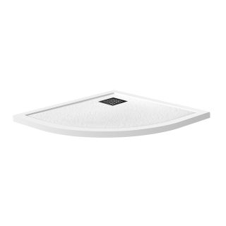 Душевой поддон BelBagno UNO TRAY-MR-UNO-R-90-550-35-W-NO из искусственного мрамора в комплекте с сифоном