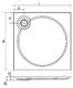 Поддон Cezares TRAY-S-A-90-56-W
