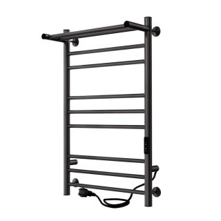 Полотенцесушитель электрический Indigo Line Trinity LСLTE80-50PGNSRt с полкой 80x50 см оружейная сталь