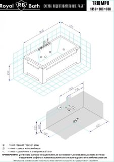 Гидромассажная ванна Royal Bath Triumph Comfort 185x87см белый RB665102CO