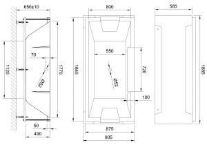 Гидромассажная ванна Royal Bath Triumph De Luxe 185x87см белый RB665102DL