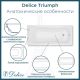 Ванна из литьевого мрамора Delice Triumph DLR330011-M 170x75 матовая