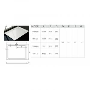 Поддон для душа Weltwasser WW TRS1080