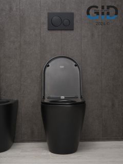 Унитаз приставной Gid TRS-263BM 62212Y черный матовый 56x36x41 Унитаз приставной Gid TRS-263BM 62212Y черный матовый 56x36x41