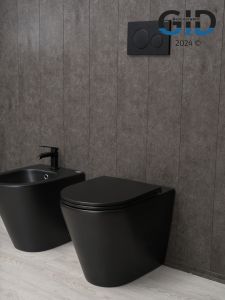 Унитаз приставной Gid TRS-263BM 62212Y черный матовый 56x36x41