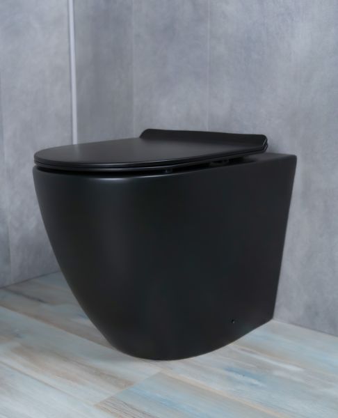 Унитаз приставной Gid TRS-269BM 62214Y черный матовый 56x36.5x42
