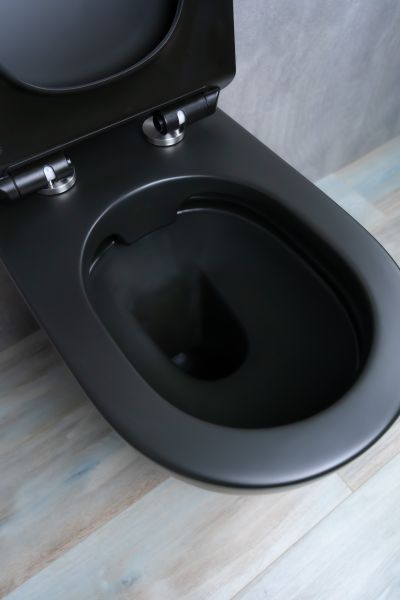 Унитаз приставной Gid TRS-269BM 62214Y черный матовый 56x36.5x42