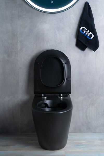 Унитаз приставной Gid TRS-269BM 62214Y черный матовый 56x36.5x42