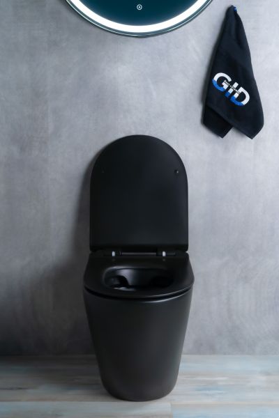 Унитаз приставной Gid TRS-269BM 62214Y черный матовый 56x36.5x42