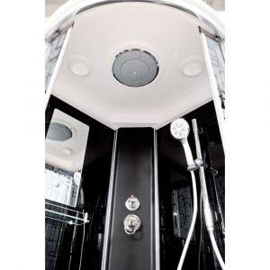Душевая кабина Deto BМ4590 с гм. и эл. BLACK 90х90х220 см