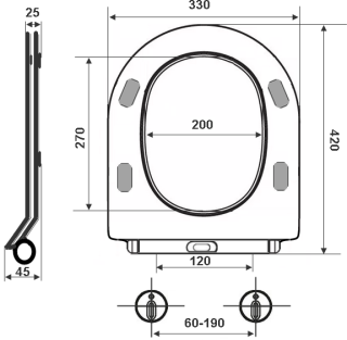 Крышка-сиденье Timo TD-200 Крышка-сиденье Timo TD-200