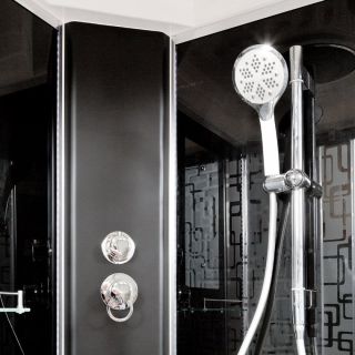Душевая кабина Deto BМ4590 с гм. и эл. BLACK 90х90х220 см Душевая кабина Deto BМ4590 с гм. и эл. BLACK 90х90х220 см