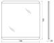 Зеркало BelBagno с LED-подсветкой и кнопочным управлением SPC-CEZ-700-700-LED-BTN