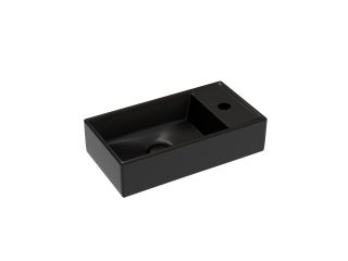 Раковина подвесная Ceramicanova Элемент (Element) CN6051LMB 41 см чёрный матовый