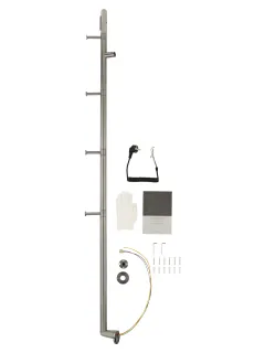 Полотенцесушитель электрический Wonzon & Woghand Kassel WW-AL616-BN 166x17 см брашированный никель