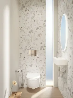 Унитаз подвесной Kerama Marazzi Элеганс KMELWc53MWh2 безободковый белый матовый