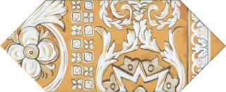 Плитка Kerama Marazzi HGD\B512\35000 Декор Алмаш 1 жёлтый глянцевый 14x34x0,69