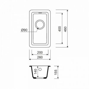 Мойка кухонная IDDIS Tanto белый TU1W261i87