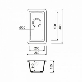 Мойка кухонная IDDIS Tanto белый TU1W261i87