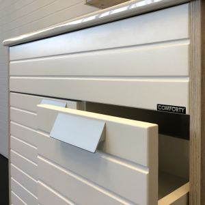 Тумба Comforty Клеон 75Н белый/дуб дымчатый 00-00004758