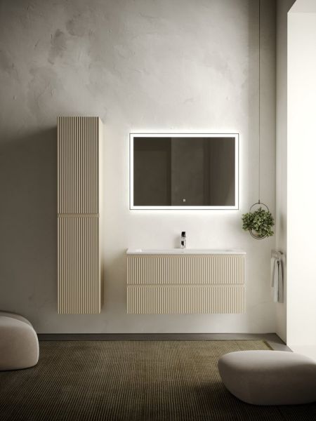 Подвесная тумба под раковину Sancos Snob R SNR100LCE левая 100см Beige Soft